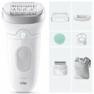 Depiladora Braun Silk Epil SkinSpa7 7-081/ con Batería/ 6 Accesorios
