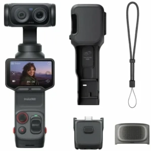 Cámara Digital Deportiva Insta360 Luna Pro/ 8K/ Ángulo de visión 360º/ Negra