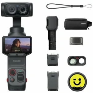 Cámara Digital Deportiva Insta360 Luna Ultra Pack Creador/ 4K/ Ángulo de visión 360º/ Negra