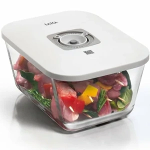 Recipiente de Cristal Laica VT33070/ con Funcion al Vacio/ Capacidad 2.7L