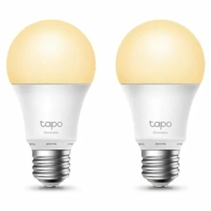 Bombilla Inteligente TP-Link Tapo L510E/ Casquillo E27/ 8.7W/ 806 Lúmenes/ 2700K/ Pack 2