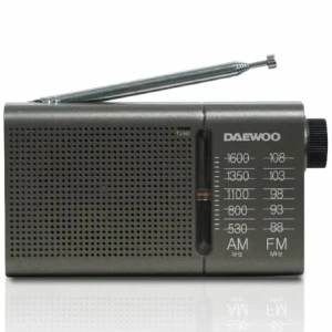 Radio Portátil Daewoo DW1035/ a Pilas/ Gris Oscuro