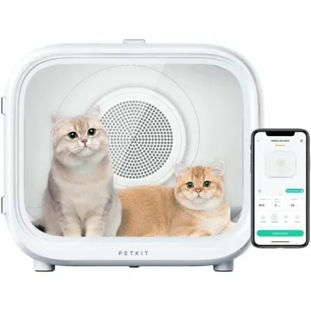 Cabina de secado Automático para Mascotas PetKit Airsalon Max/ 60L/ Control desde APP