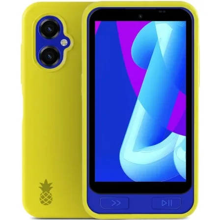 Funda Silicona + Protector de Pantalla de Cristal Templado SPC Wuum One Protection Pack 4354Y/ Compatible con SPC Wuum One/ Amarilla - Imagen 2