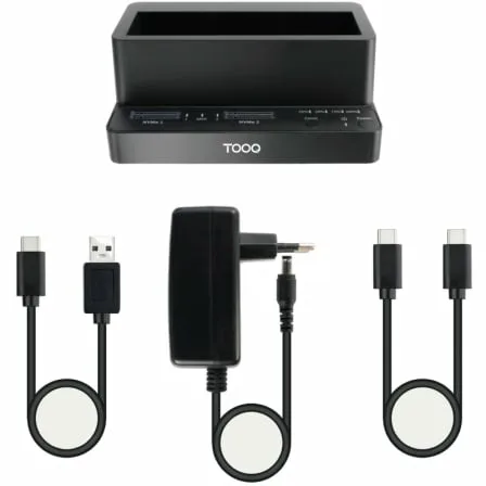 Docking Station para SSD M2 SATA/NVMe TooQ TQDS-502B - Imagen 2