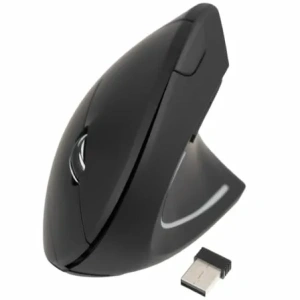 Ratón Vertical Inalámbrico TooQ TQMWG-1104-B/ Hasta 3200 DPI